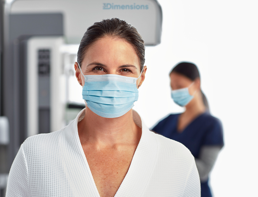 patient with a mask